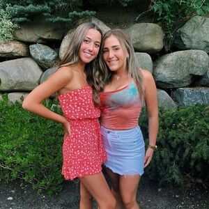 Heart Hips Red Floral and Tie-Dye Tank Tops